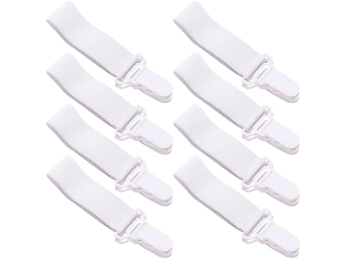 Conjunto De 16 Prendedores Lençol Antiderrapantes, Fáceis De Guardar, Ideais Para Lençóis De Plástico E Nylon, Colchões