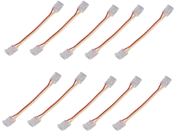 Kit De Conectores Para Fita Led Chiciris Com 10 Peças, Conector
