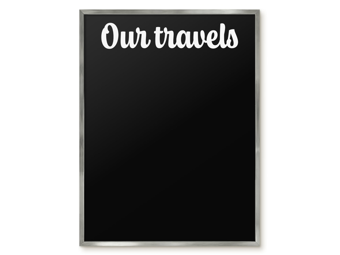 Magnetic Board For Wall Our Travels For The Bedroom Espelharte (60x80 Cm)