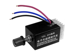 Regulador De Velocidade Motor Dc 12v/24v 10a Para Carro Caminhão Ventilador Aquecedor