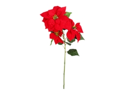 Laxiscreed Planta Artificial Poinsettia Natal Com Folhas Verdes, 40cm Para Decoração Natalícia