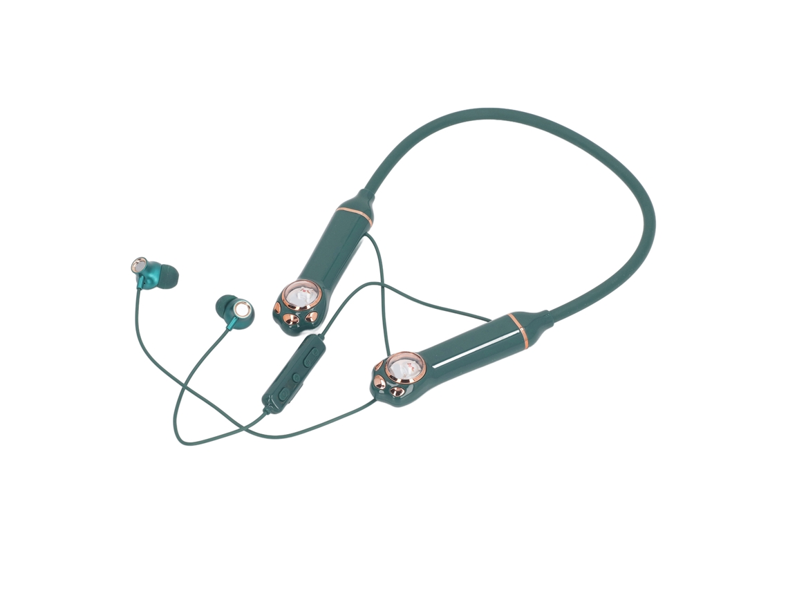 Auriculares Estéreo Collar Bluetooth 5.3 IPX5 com luz RGB e conexão magnética para ginásio | S/MARCA