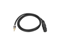 Cabo Lurelia XLR Macho/Fêmea 3,5 mm 1 m 3,3g, Balanceado, para Microfones, iPhone e iPad