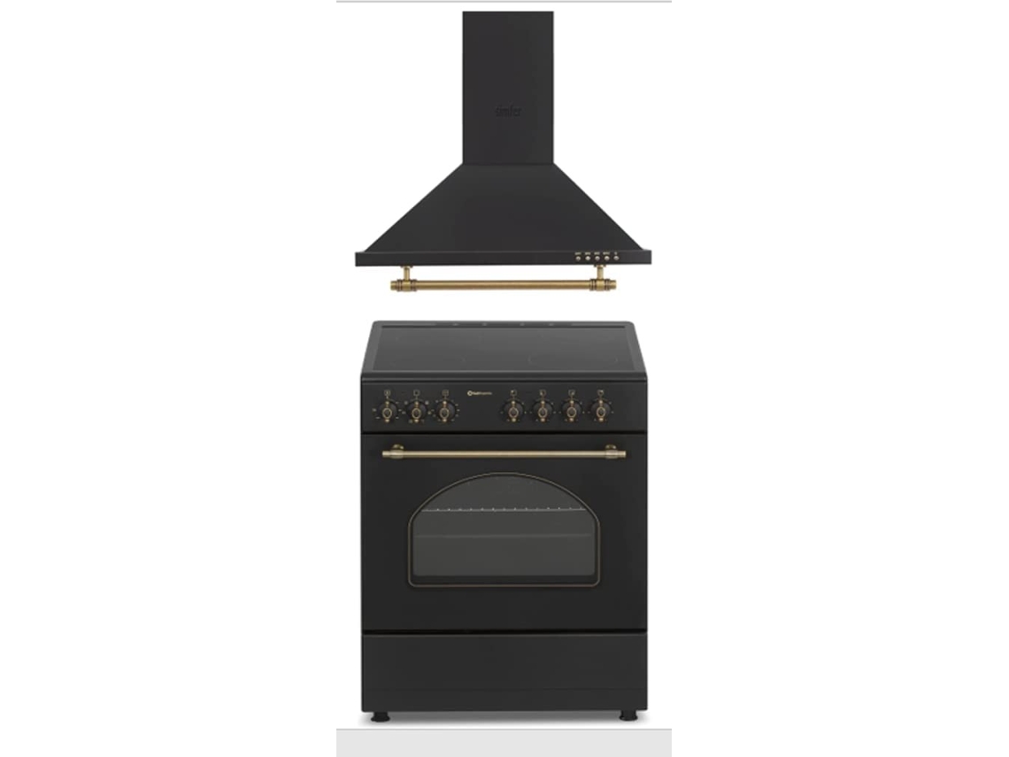 Pack Solthermic Combo Fogao Eléctrica Vitroceramica Con Forno Exaustor H60pr