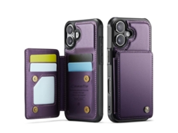 Capa Para Iphone 17 Com Compartimento Para Cartão E Proteção Rfid.
