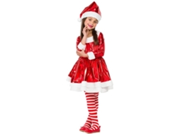 Fato de Menina DISFRAZZES Mãe Natal Eléctrica (Tam: 7 a 9 anos)