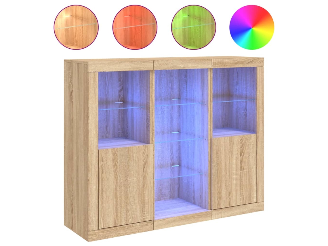 Sideboard, Sideboards Vidaxl Marrom Madeira Processada (n/a)