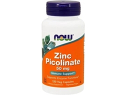 Suplemento Alimentar NOW Picolinato De Zinco (120 cápsulas vegetais)
