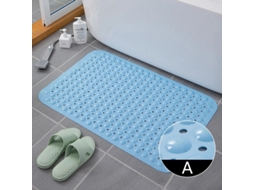 Tapete de Banheiro Antiderrapante com Ventosas , Material de Pvc, Tapete de Massagem Ecológico. MDUG (azul Celeste)