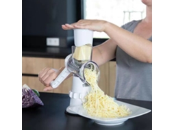 Cortador multifuncional de legumes com manivela, cortador de tambor para cozinha, fatiador