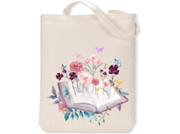 Bolsas Femininas Veanxin Bolsa De Lona Feminina, Sacola Fofa Com Livro De Bolso Interno