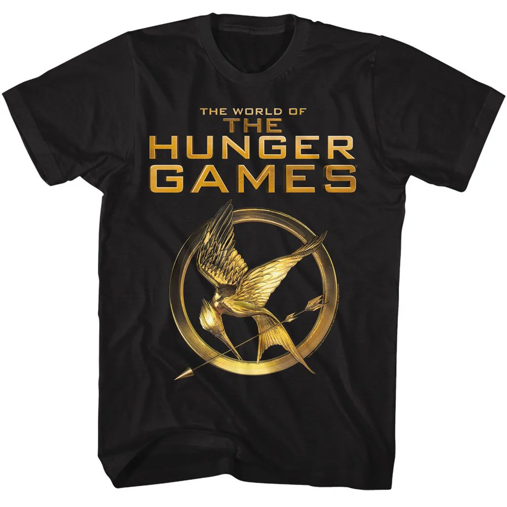 Unisex Adult T-shirt Rockinstone Hunger Games Movie The World Of The Black Sizexl