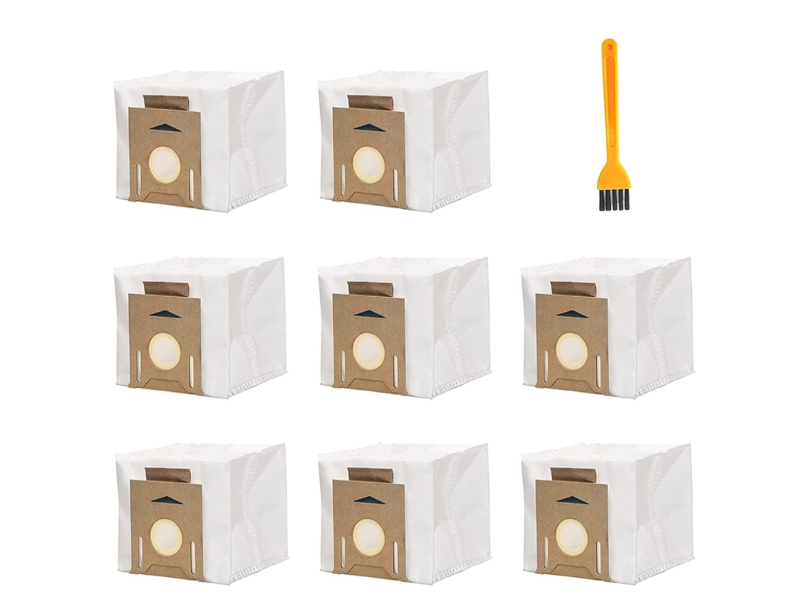 8 pacotes de sacos de vácuo de poeira 2.5l para ecovacs deebot ozmo t8 aivi t8 max t8 série t9 n8 pro plus n8 pro robô vácuo
