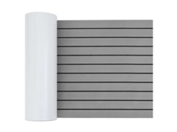 Vidaxl Tapete De Barco Riscas Cinza Claro E Preto 240 X 60 Cm Eva