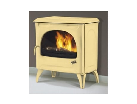 Fogão a Lenha em Ferro Fundido 10 5Kw Bege 388113Sahara GODIN