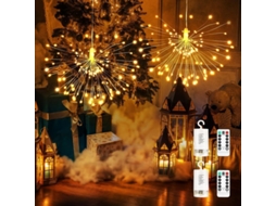 Luzes de Fogo de Artifício 2 pack 120 LEDs NOVA LINE com controle remoto, interior e exterior, IP65