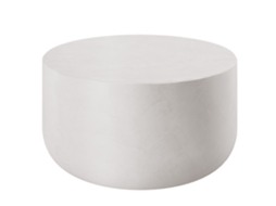 Tectake Mesa De Centro Redonda Ronan, Para Interior E Exterior, 31 Kg, 80x39,5 Cm, Bege