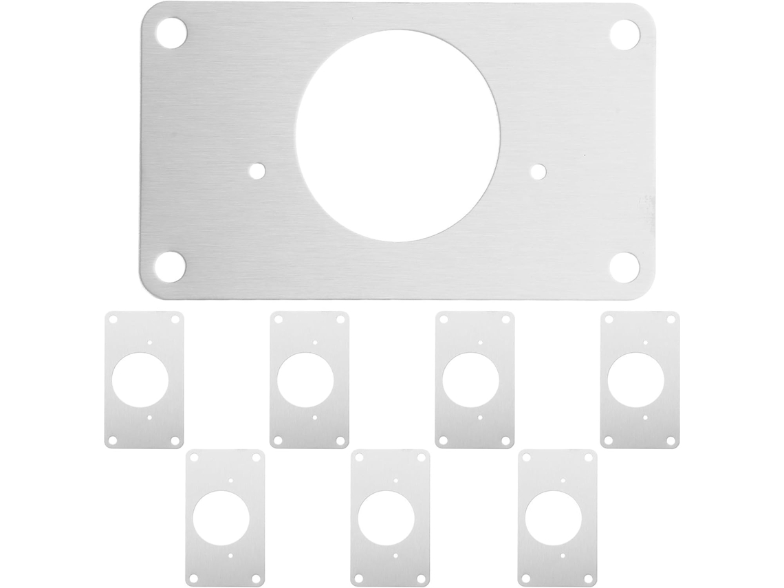 Placa De Reparo Dobradiça Com Parafusos Montagem 8 Peças Em Aço Inoxidável