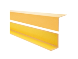Perfil Angular Pvc 20x10 Mm Autoadesivo Rígido L-form, 150 Cm, Dourado