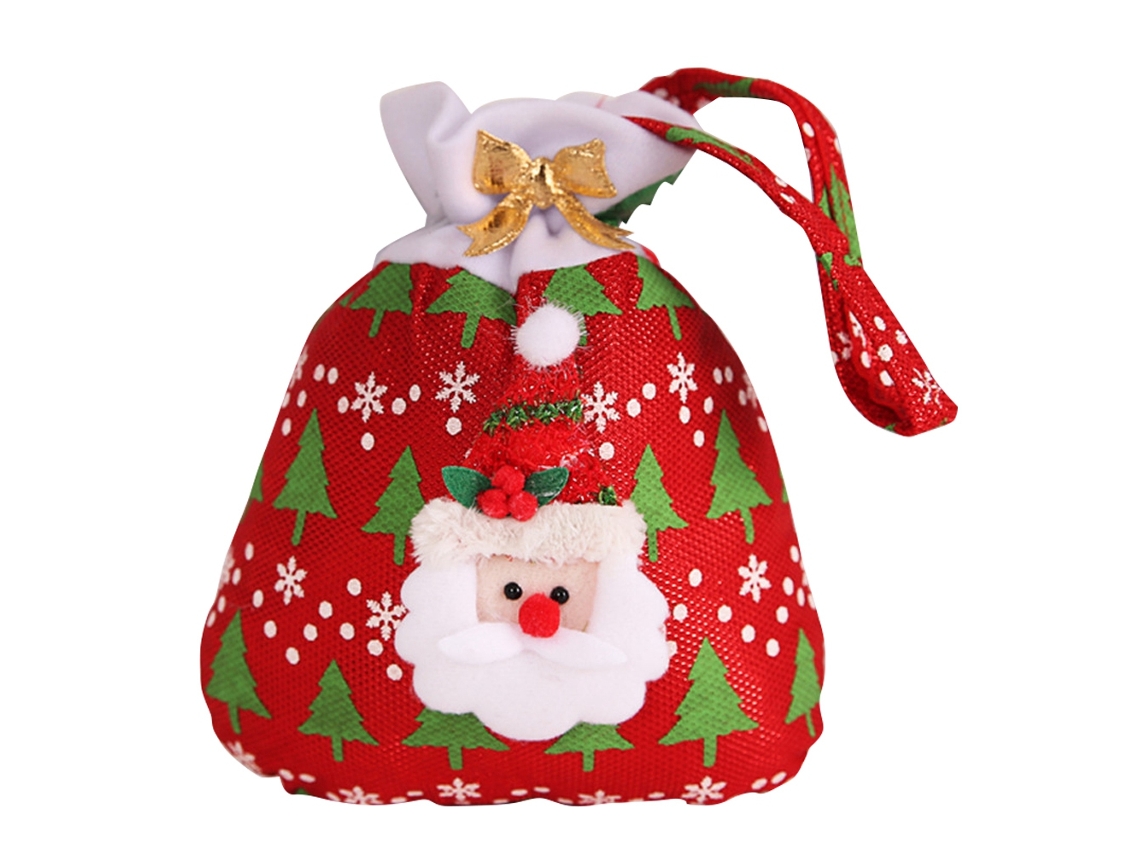 Laxiscreed Bolsa Natal Elegante Para Doces, Presentes E Guloseimas Com Árvore Vermelha