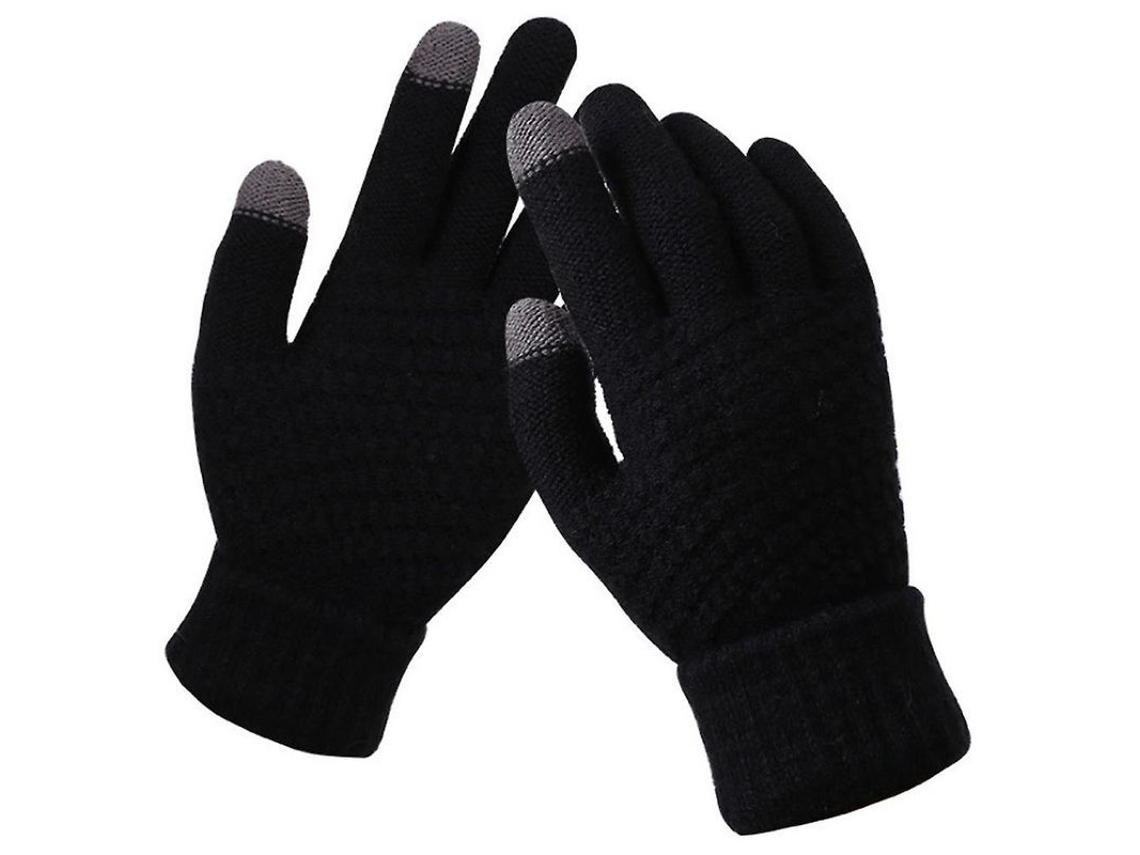 2026 luvas Táteis Unisex Tricotadas Antiderrapantes para Inverno Quentes Moda Casual Outdoor