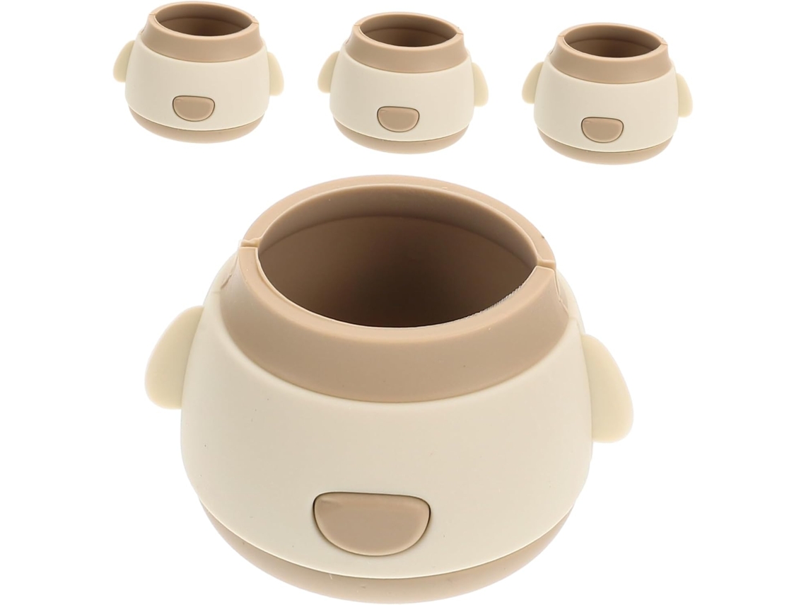 Tehaux Conjunto De 4-protetores Silicone Para Pés Mesa E Cadeira Capas Protetoras Móveis