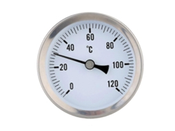 Termômetro Metálico De 63 Mm, À Prova D'água, Para Uso Na Indústria Química.