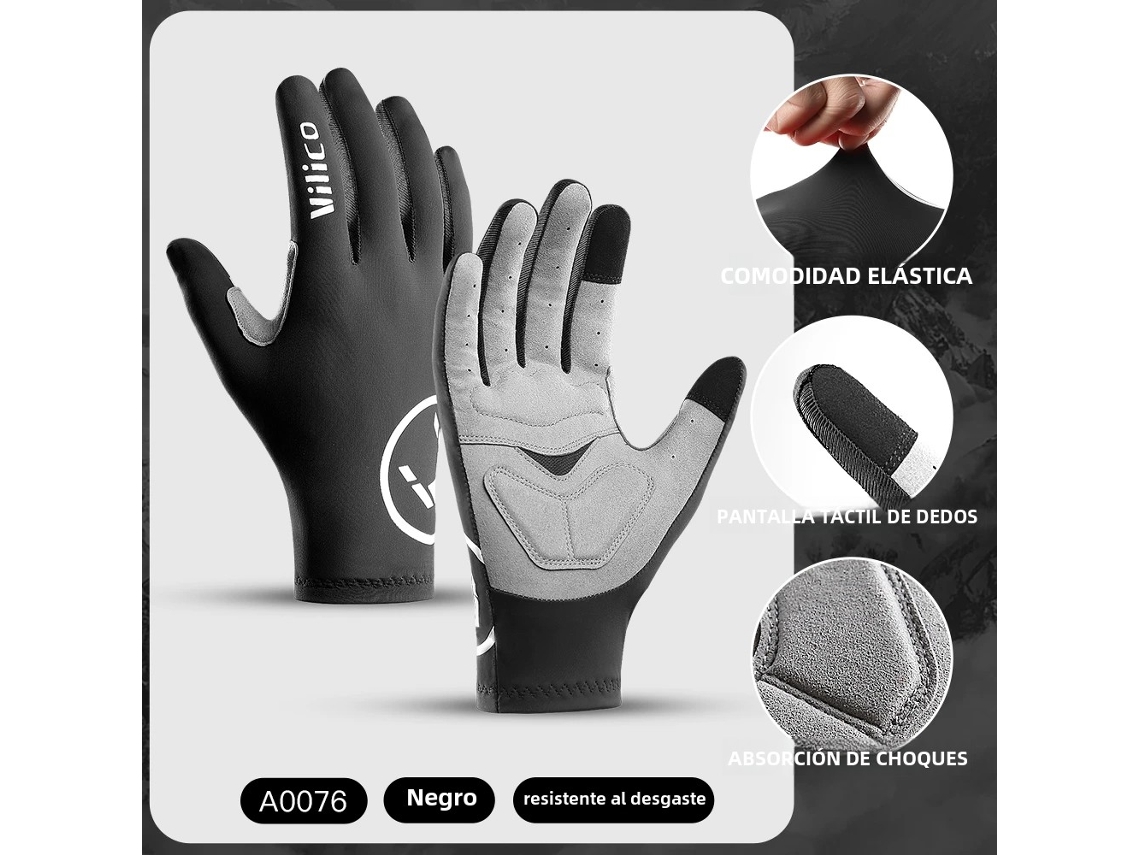 (preto, Tamanho G) Luvas Profissionais Para Ciclismo Ao Ar Livre, Compatíveis Com Telas Sensíveis Ao Toque, Com Absorção De Impacto E Antiderrapantes.