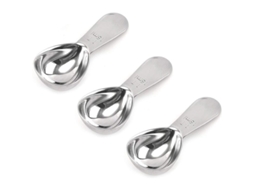 2026 cucharas Medidoras de Acero Inoxidable 3 Piezas, 1 Cucharada para Café, Azúcar, Harina Y Especias (15ml)