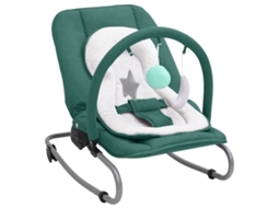 Vidaxl Baloiço De Bebé Aço Verde