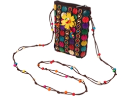 Bolsa De Ombro Étnica Em Casca De Noz, Adornada Com Miçangas, Longa, Pequena, Estilo Sacola Natural.