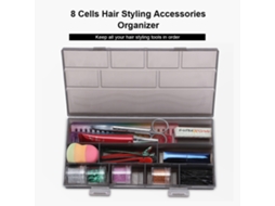 Organizador De Acessórios Para Cabelo Com 8 Compartimentos Caixa De Armazenamento Para Pins Tesouras Pentes E Ferramentas De Manicure