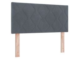 Conjunto 1 Cabeceira Vidaxl Cinzento Veludo (90 Cm)