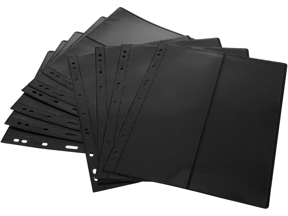 Solustre 10 Peças Lot De Pages Intérieures Pour Álbum De Timbres Deux Colonnes Recto Verso Pour Organizer Et