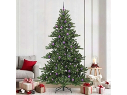 Vidaxl Árvore De Natal Articulada Artificial Verde 240 Cm Pvc E Aço