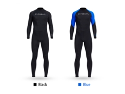 Traje de Banho Masculino Manga Longa com Zíper na Espalda e Secagem Rápida para Esportes Aquáticos | S/MARCA