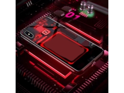 LAXISCREED Capa de Vidro Temperado com flash de chamada para iPhone