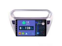 Auto Rádio Carro Bluetooth Autoradio 8GB RAM 128G ROM CarPlay Navegação GPS Ecrã Táctil RoverOne para Peugeot 301 for Citroen C-Elysee CElysee 2012-2016 