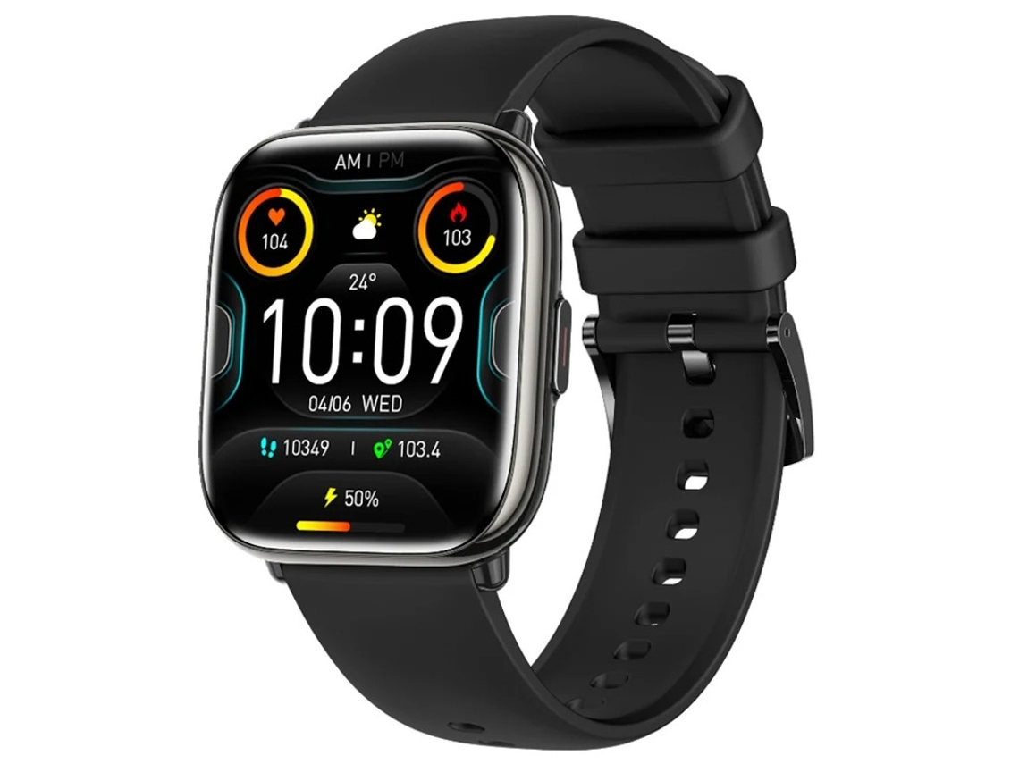 Relógio inteligente feminino Bestvite com Bluetooth, pressão arterial, frequência cardíaca, oxigênio no sangue, monitor de sono e pedômetro esportivo, preto