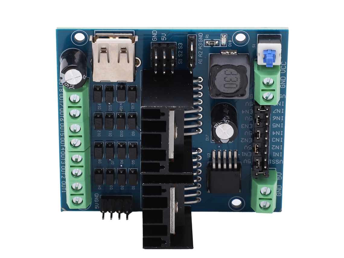 Módulo Driver L298n Placa De Motor Eletrônico Inteligente