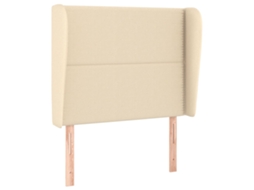 Headboard, Headboards Vidaxl Creme Tecido (93 X 23 X 118/128 Cm)