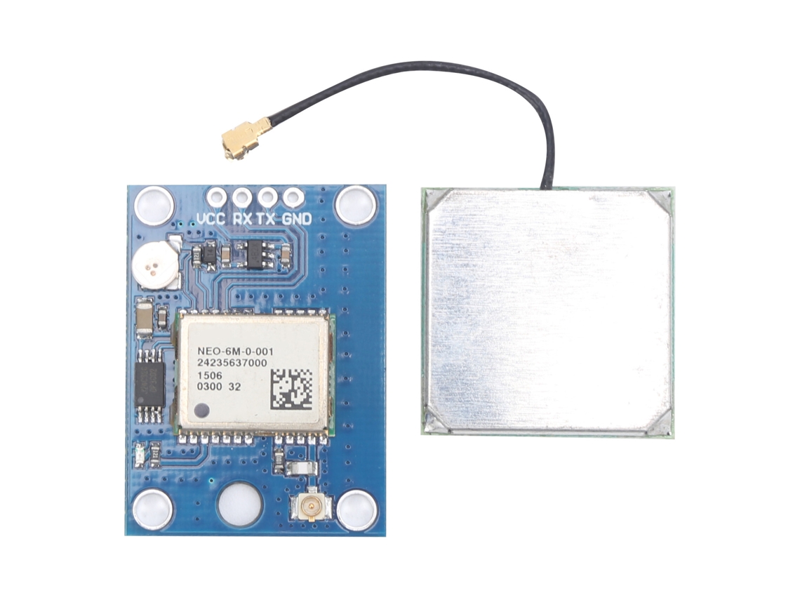 Hkj módulo Gps Gyneo6mv2 com Antena Ipx para Controle de Voo Mwc Apm2.5 e Eeprom