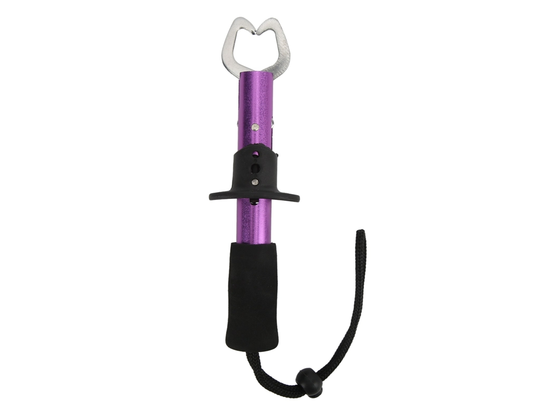 Pegador de Peixe Aço Inox Fechado Roxo Portátil