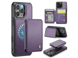 Capa Para Samsung Note 10 Resistente A Quedas Com Resistente A Quedascartão Slots Magnético Destacável Roxo