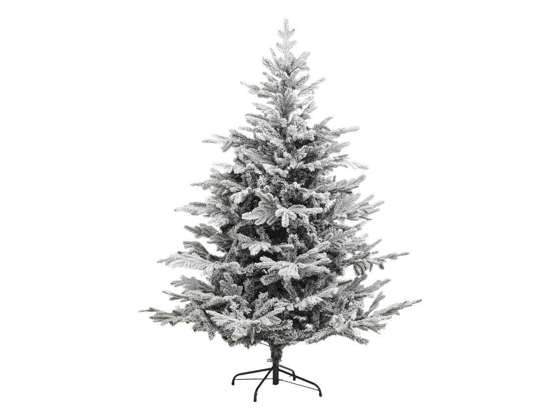 Árvore de Natal gelada 150 cm verde reunindo brilho branco FEERIC LIGHTS & CHRISTMAS