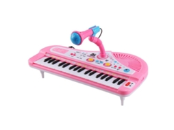 37 Teclas Crian As Piano Musical Piano Eletr Nico Teclado Brinquedo Instrumento Musical Brinquedo Rosa*