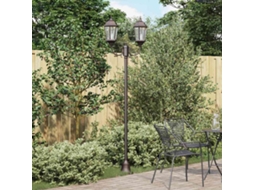 Vidaxl Luz De Jardim 68 X 20 X 235 Cm Alumínio E Vidro