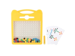 Mali quadro de Desenho Magnético em Forma de Gato Brinquedo Educacional com Pontos Magnéticos para Crianças