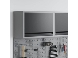 Vidaxl Armário De Ferramentas Preto E Cinza 50 X 25 X 35 Cm