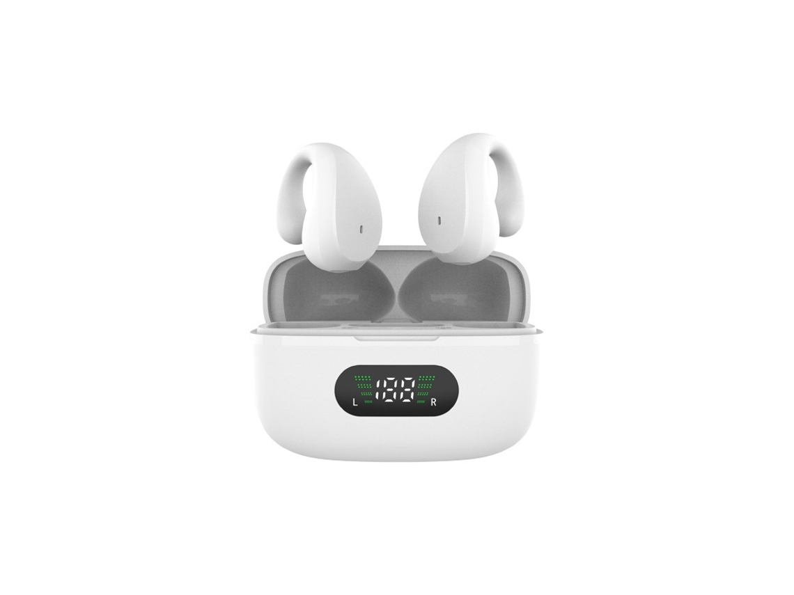Fones de Ouvido Bluetooth com Estojo de Carregamento Microfone Duplo JIAPEI (branco)